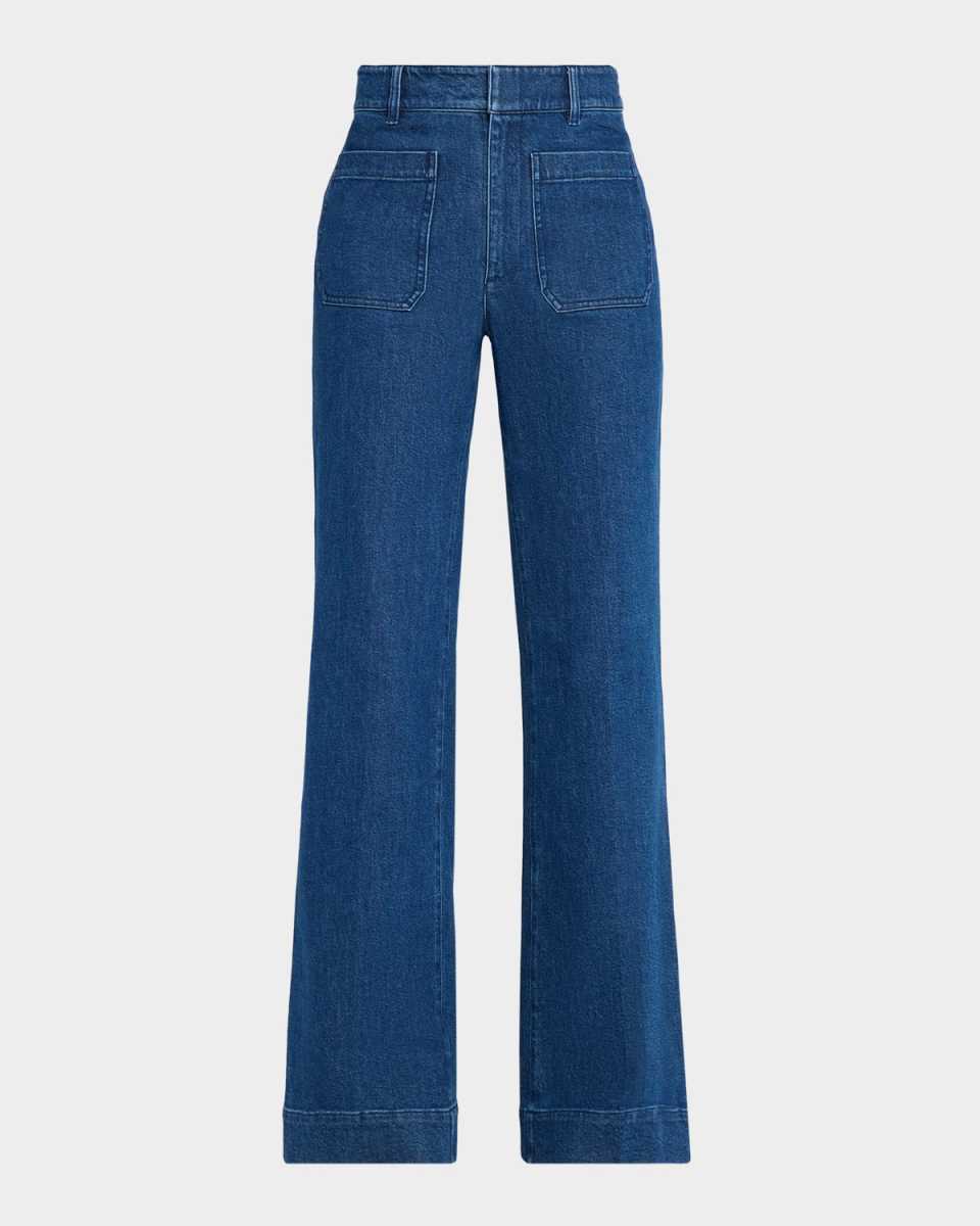 Nicole Mid-Rise Denim Bootcut Pants
